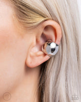 American CURL - Silver Cuff Earrings Paparazzi