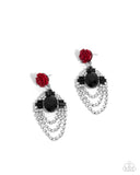 Rosy Rave - Red Earrings Paparazzi