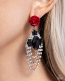 Rosy Rave - Red Earrings Paparazzi