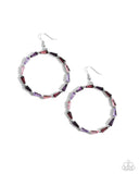 Bounce Around - Purple Earrings Paparazzi