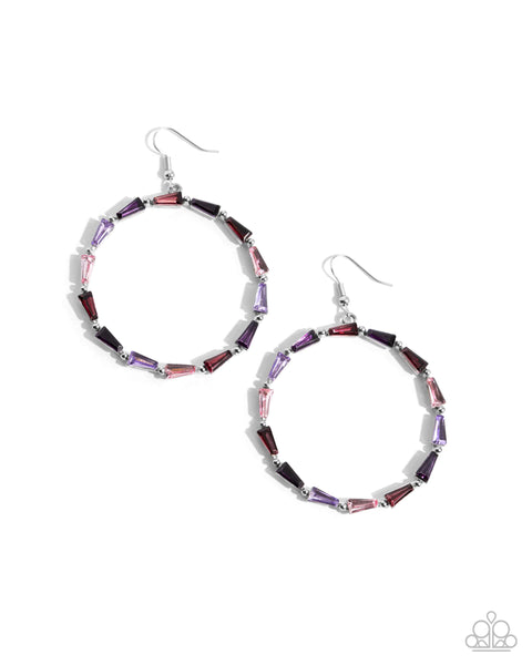 Bounce Around - Purple Earrings Paparazzi