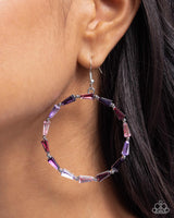Bounce Around - Purple Earrings Paparazzi