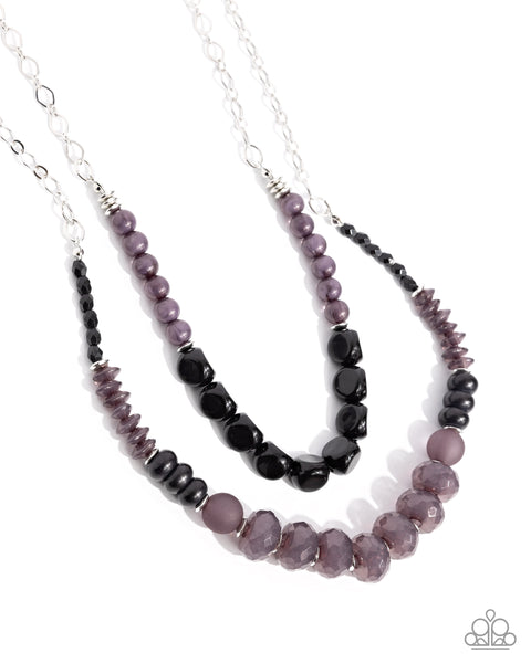 Malibu Minuet - Black Necklace Paparazzi
