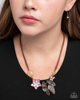 Standing Shimmer - Copper Necklace Paparazzi
