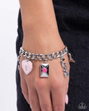 Valentines Variety - Pink Heart Bracelet Paparazzi