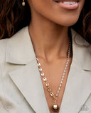 Tailored Token - Gold Necklace Paparazzi