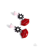 Let Me Kiss You - Multi Heart & Lip Earrings Paparazzi