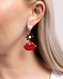 Let Me Kiss You - Multi Heart & Lip Earrings Paparazzi