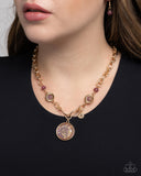 FLECKS Big Thing - Purple & Gold Necklace Paparazzi