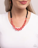Lace Maker - Red Necklace Paparazzi