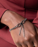 Complete Look Choker Necklace: Dapper Delicacy & Bracelet: Dapper Delight - Black Set Paparazzi