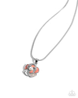 Complete Look Necklace: Mademoi-SHELL Magic & Ring: Mademoi-SHELL - Orange Paparazzi