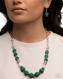 Complete Look Necklace: And Just Like That... - Green Bracelet: Like-Minded - Green Set