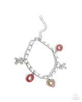 Complete Look - XOXO Courting Change Red Necklace and XOXO Stream Bracelet Paparazzi