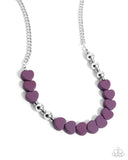 Complete Look - Malibu Motivation Necklace & Bracelet Purple Set Paparazzi