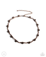 Complete Look -  Copper Vintage Roses Necklace and Bracelet Paparazzi