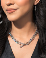 Mismatched Makeover - Blue Rhinestone Necklace Jan 2025 LOP