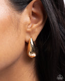 Raindrop Reveal - Gold Earrings Paparazzi