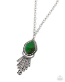 Stamped Statement - Green Necklace Paparazzi