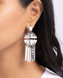 Suspended Disbelief - Silver Earrings Paparazzi