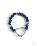 My Love, My Life - Blue Heart Bracelet Paparazzi