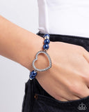 My Love, My Life - Blue Heart Bracelet Paparazzi