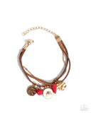 Serene Stroll - Red Elephant Bracelet