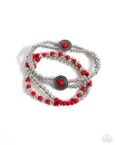 Bundle Up - Red Bracelets Paparazzi