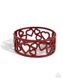 Steal Your Heart - Red Heart Bracelet Paparazzi