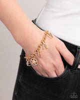 Yeehaw Yell - Gold Bracelet Paparazzi