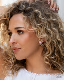 Positively Radiant - Pink Rhinestone Earrings Paparazzi