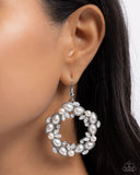 Life Could Be ABEAM - White Earrings Paparazzi