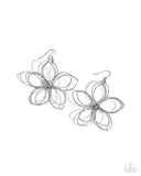 Wiry Whisper - Purple Flower Earrings Paparazzi
