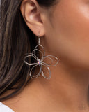 Wiry Whisper - Purple Flower Earrings Paparazzi