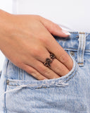 Handcrafted Hummingbird - Copper Ring Paparazzi