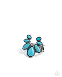 Calm Cavalry - Blue Turquoise Ring Paparazzi