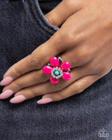 Stony Solidarity - Pink Floral Ring Paparazzi