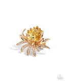 Lotus Legacy - Yellow Flower Ring Paparazzi