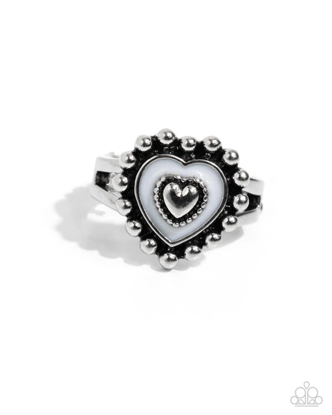 Courting Chic - White Ring Paparazzi