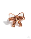 Delivering Dazzle - Copper Bow Ring Paparazzi