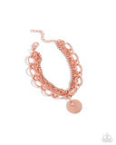 Coined Confidence - Copper Bracelet Paparazzi