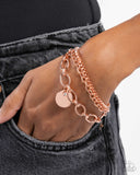 Coined Confidence - Copper Bracelet Paparazzi