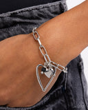 Emotional Eloquence - Black Heart Bracelet Paparazzi
