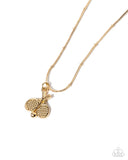 Adorable Ace - Gold Tennis Necklace Paparazzi