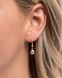 Adorable Ace - Gold Tennis Necklace Paparazzi