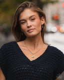 Adorable Ace - Gold Tennis Necklace Paparazzi