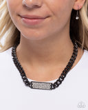 Rockstar Radiance - Black Choker Necklace Paparazzi