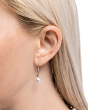 Delicate Debutante - White Floral & Pearl Necklace Paparazzi