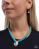Visionary Venture - Blue Turquoise Necklace Paparazzi