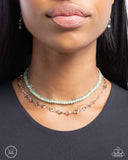 Sweetheart Sequel - Green necklace  paparazzi